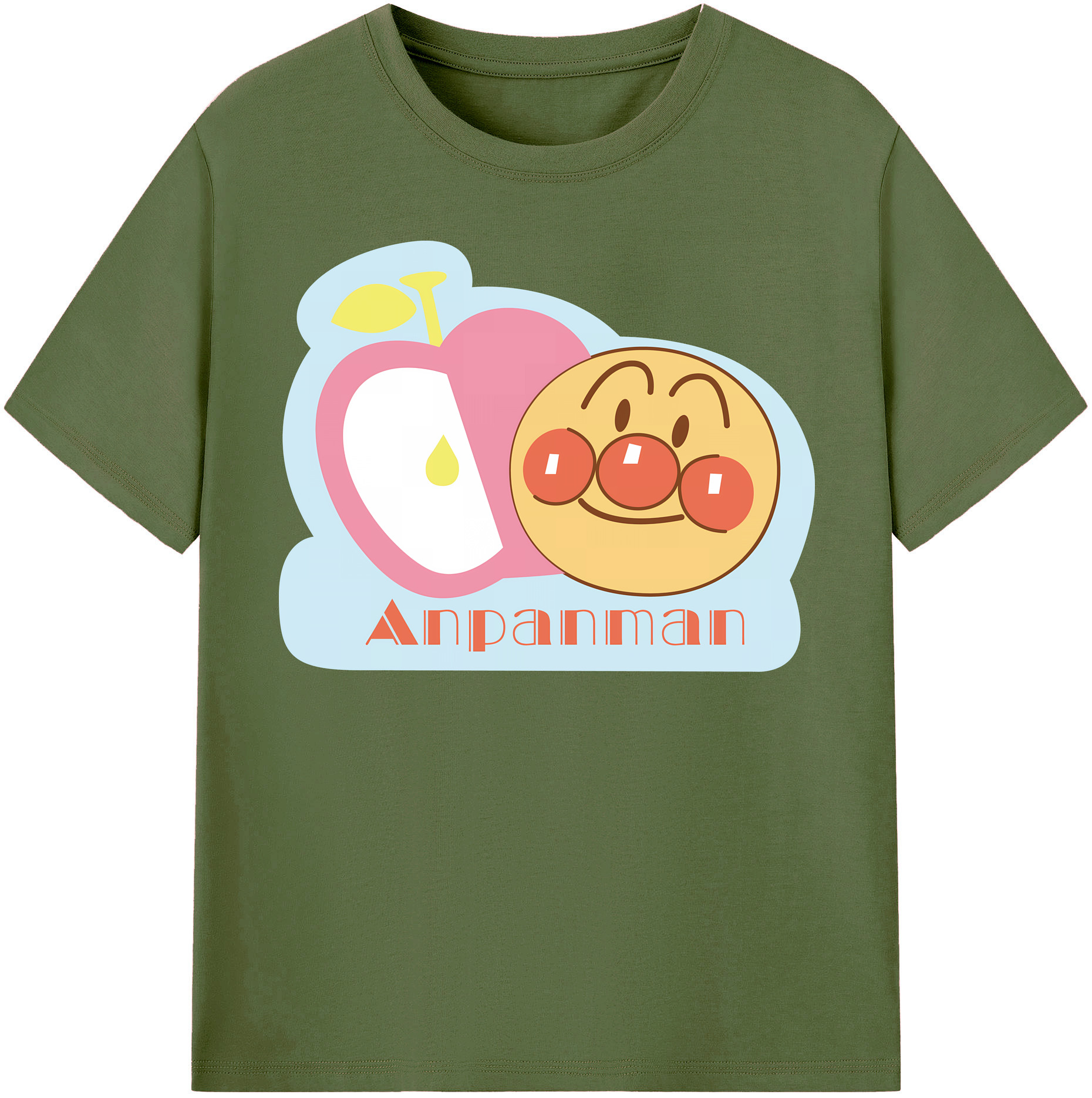 （画像用） アンパンマン Anpanman 綿100％半袖Tシャツ（フロントプリント）